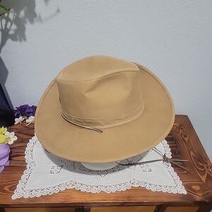 VTG Unisex Henschel Safari Hat HatQuarters USA Khaki Med. 21" Inner Circumferenc